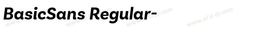 BasicSans Regular字体转换